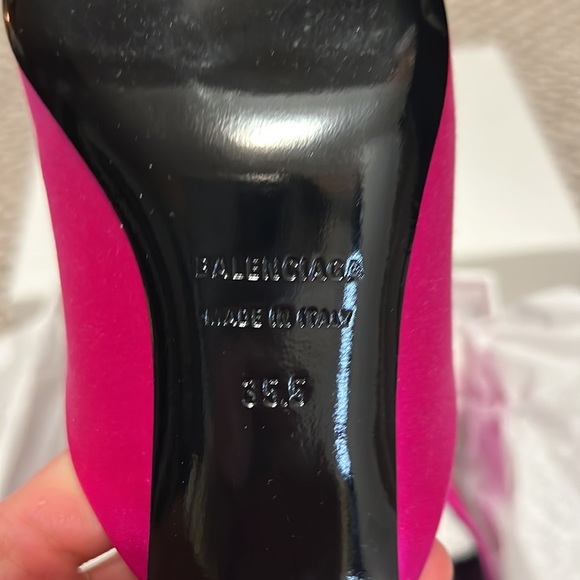 Balenciaga knife kitten 1.5” heel size 5.5, 6, metallic pink - Picture 10 of 11